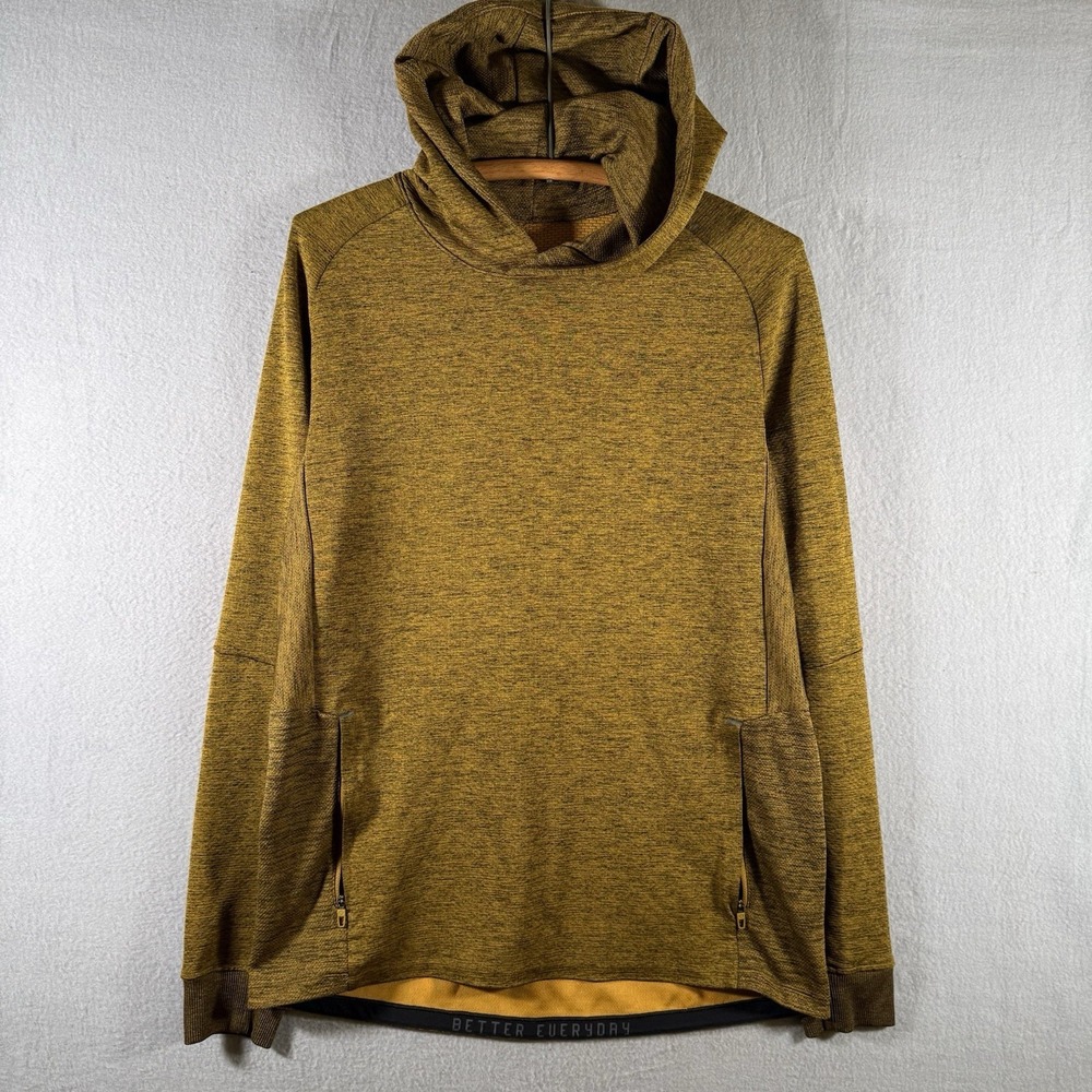 Lululemon Hoodie men's Med Textured Tech Pullover Sweatshirt Wicking Stretch